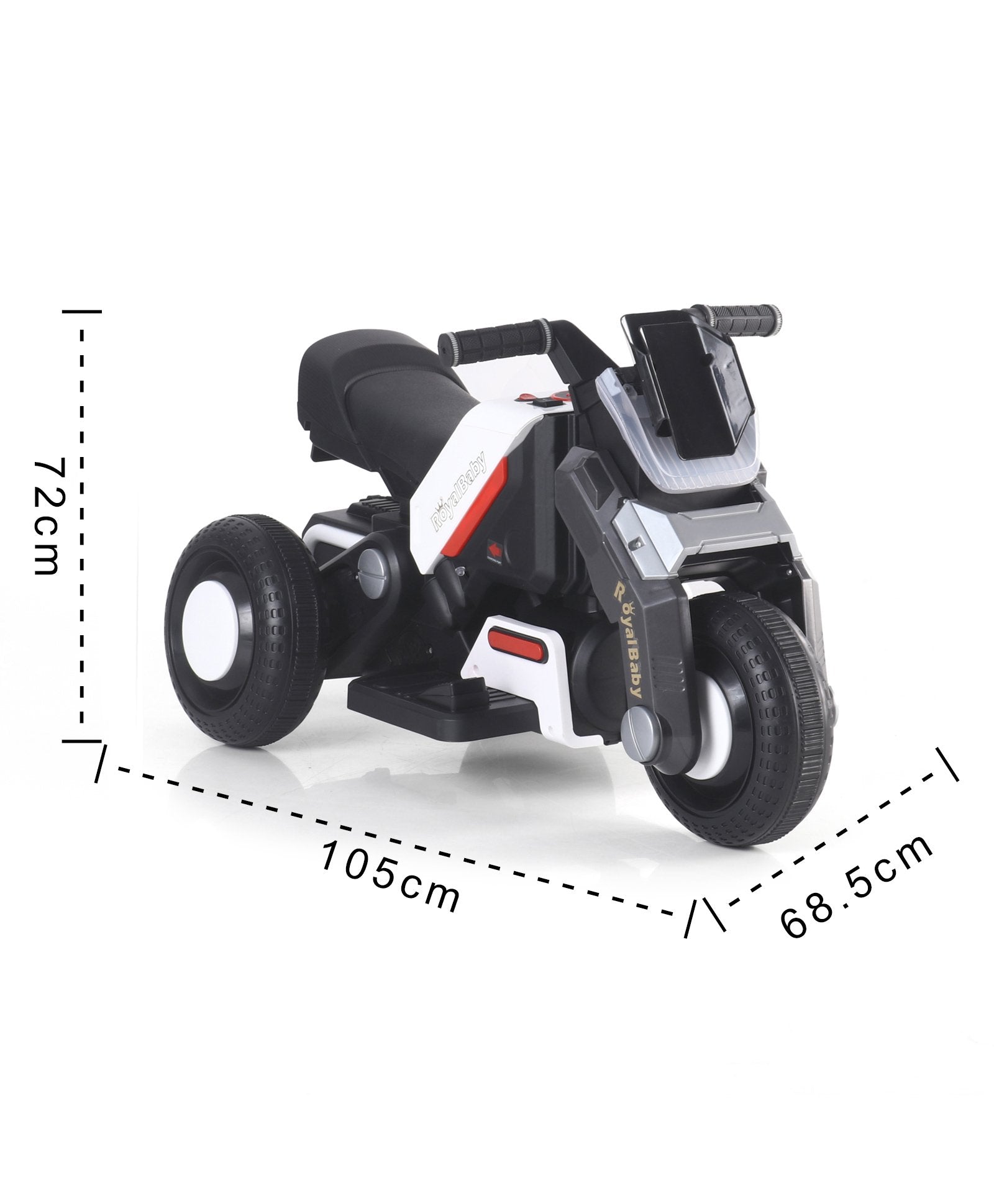 Kids Ride On Bike Toy for Ages 2, 3, 4 Years, Birthday Gift for Boys and Girls (Royal Baby EV Bike [ 2,3,4 Year Kids]