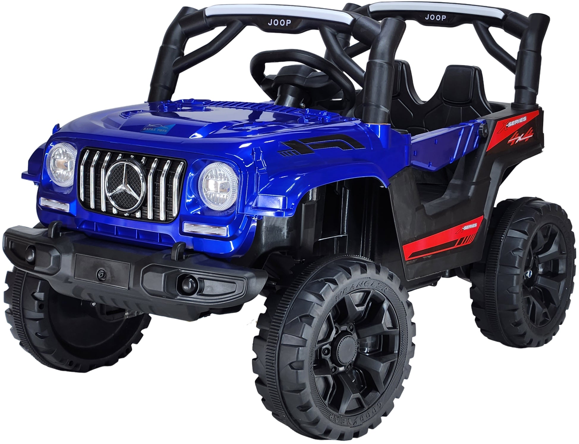 4x4 Motor Kids Battery Operated Electric Jeep for 1, 2, 3, 4, 5, 6 Years | Remote Control + Manual Steering Drive + Mobile App | Kids Jeeps | Most Gifted Car