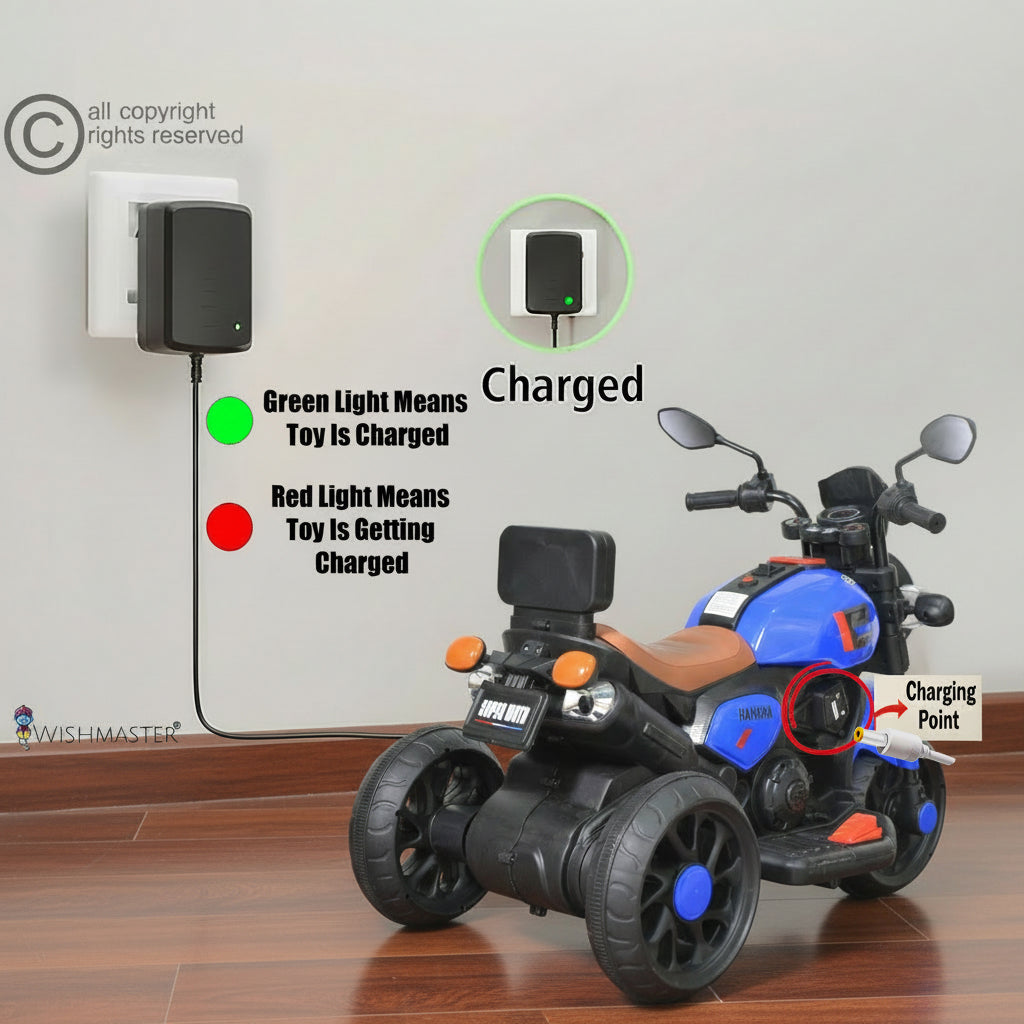 Kids NewForce Bike| Electric Ride-On Motorbike| With Hand Accelerator & Foot Brake| [2-6 year]