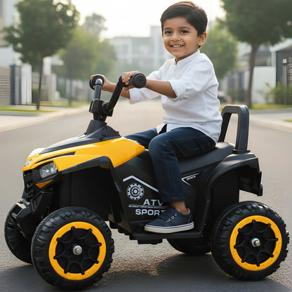 Kids Electric Ride On ATV Bike| LED Lights & Foot Accelerator| [2-6 year]