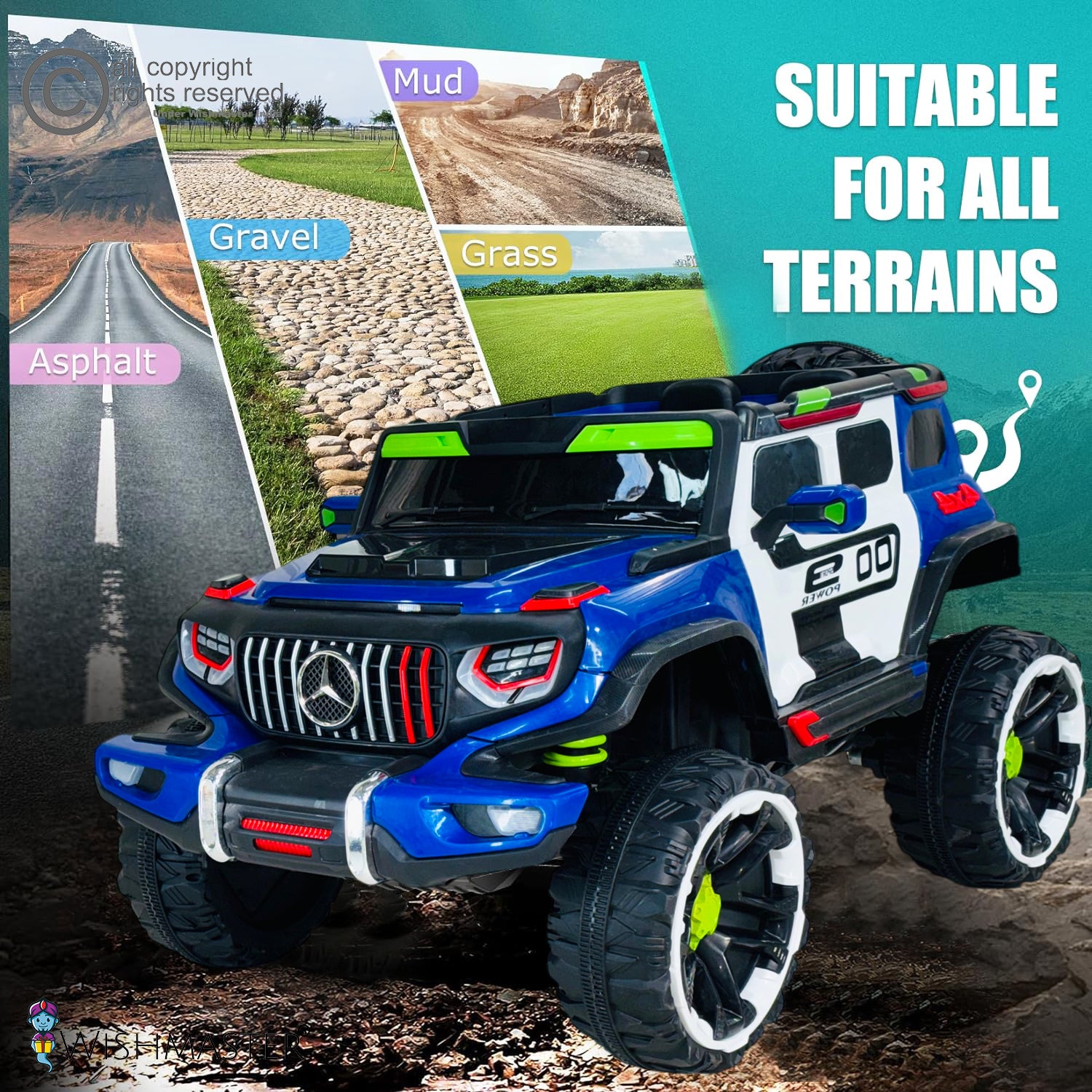 Kids Big size 4X4 Driving EV Cars for 1-10  Years | Remote + Steering + Mobile App Control | Kids Jeeps | Most Gifted Jeeps