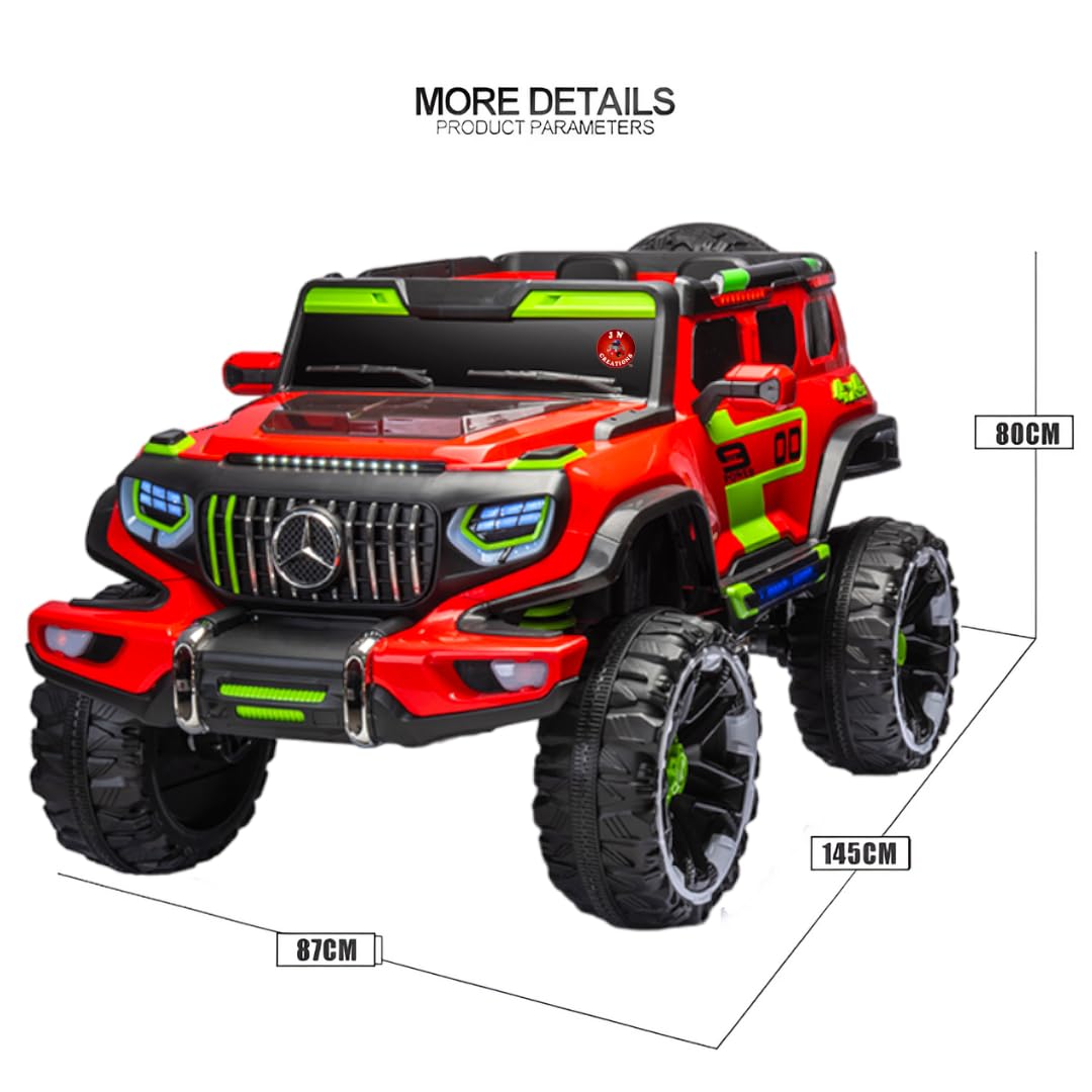 Kids Big size 4X4 Driving EV Cars for 1-10  Years | Remote + Steering + Mobile App Control | Kids Jeeps | Most Gifted Jeeps