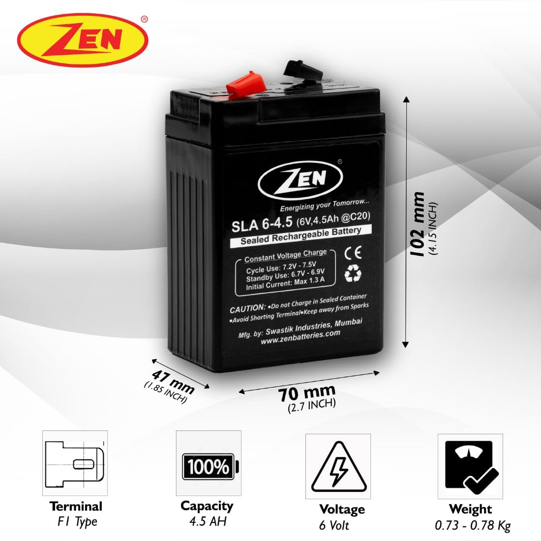 Kids Sports Bike, CAR, Jeep, Ride-On Toy Battery (6 V, Battery)