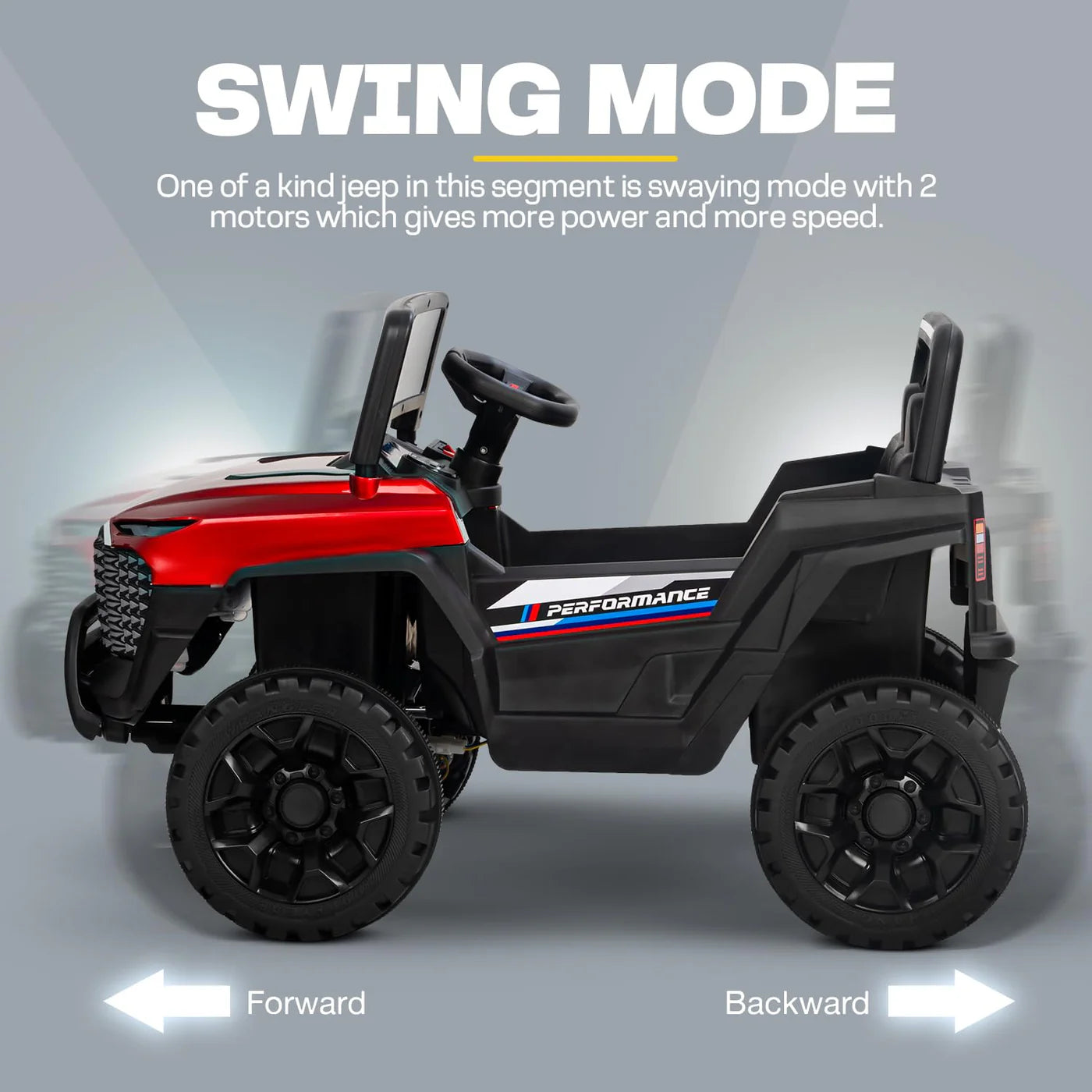 Kids Driving EV Cars for 1, 2, 3, 4, 5, 6 Years | Remote + Steering + Mobile App Control | Kids Jeeps (Entry Level Jeeps [2-6 Years] GT1