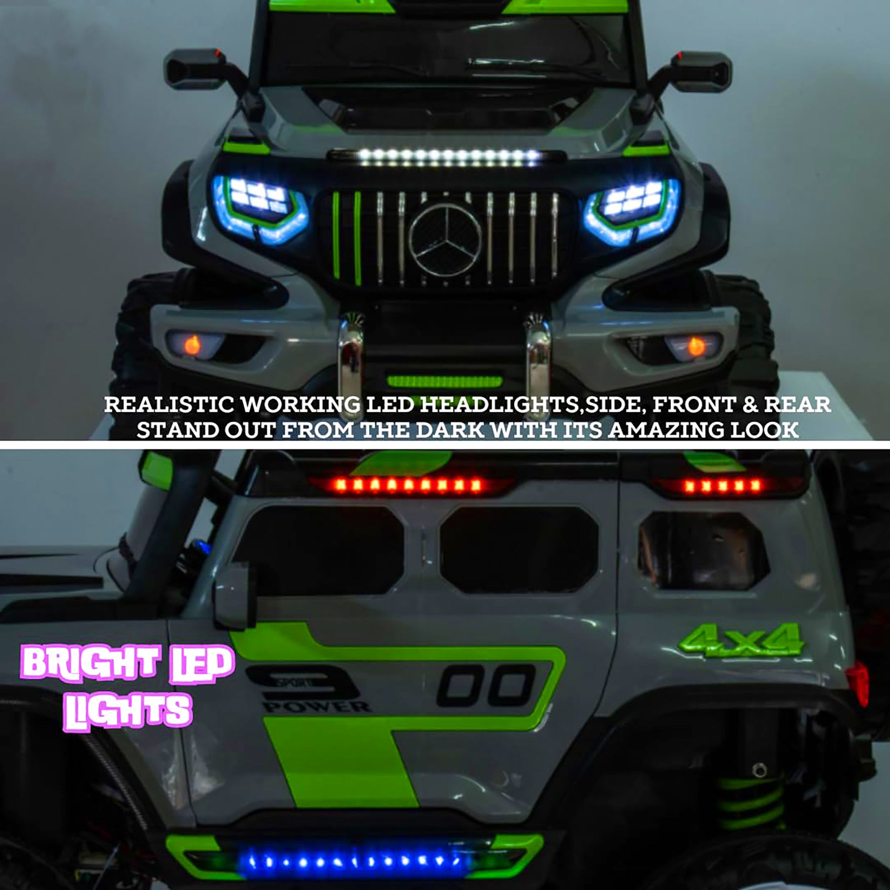 Kids Big size 4X4 Driving EV Cars for 1-10  Years | Remote + Steering + Mobile App Control | Kids Jeeps | Most Gifted Jeeps
