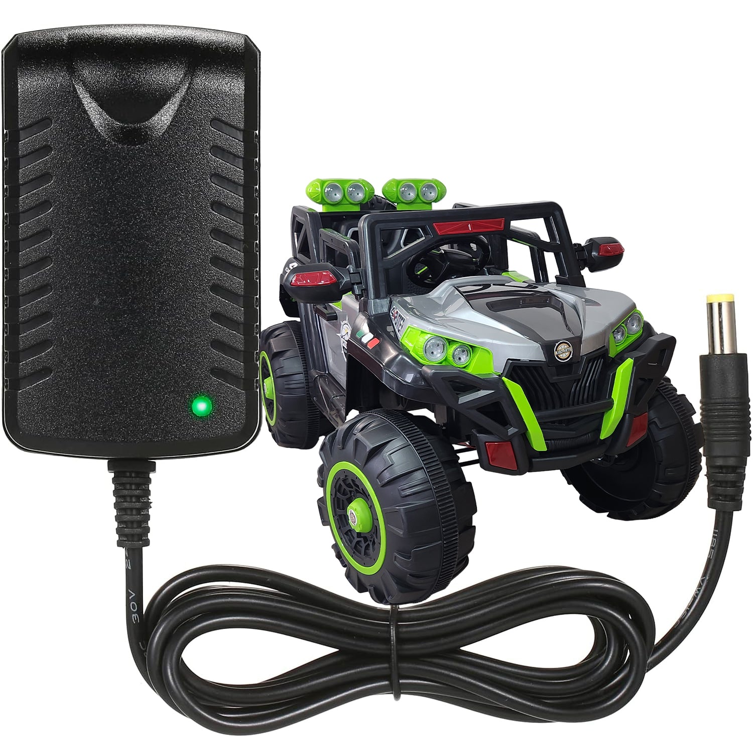 12V/1A Auto-Cut Off Charger for Kids Ride On Car Battery Charger for SUV Car A Variety of Electric Baby Carriage Ride Toy Battery Power Adapter (Accessories & Parts, Charger)