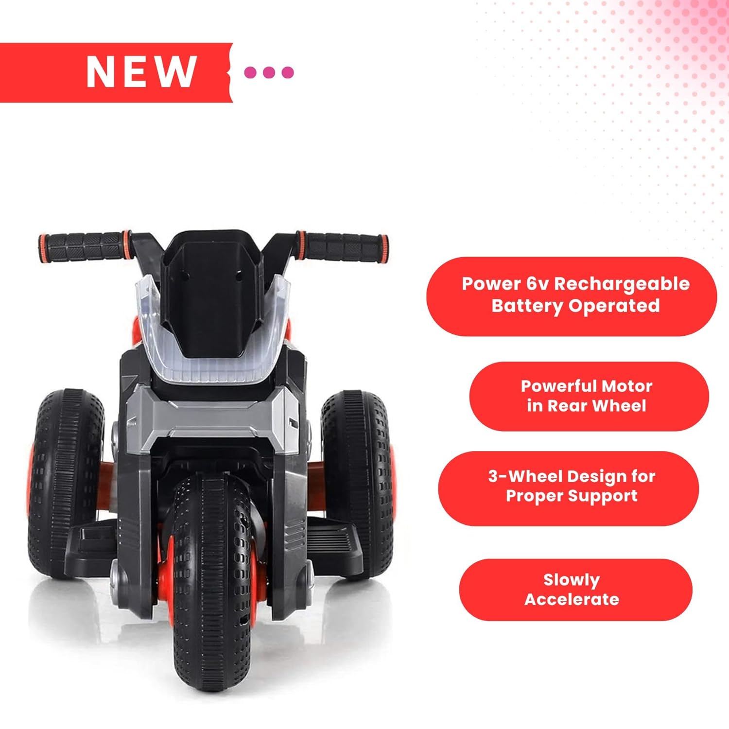 Kids Ride On Bike Toy for Ages 2, 3, 4 Years, Birthday Gift for Boys and Girls (Royal Baby EV Bike [ 2,3,4 Year Kids]