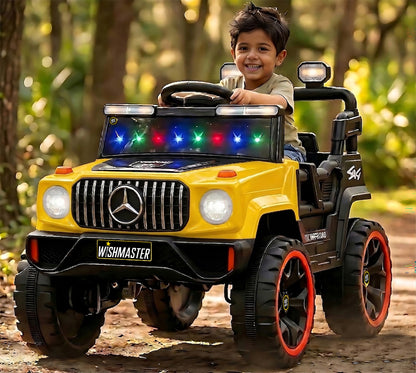 Kids 4x2 Thunder Jeep| Electric Driving Car| Remote + Steering + Mobile App| [1-6 year]