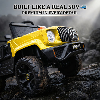 Kids 4x2 Thunder Jeep| Electric Driving Car| Remote + Steering + Mobile App| [1-6 year]