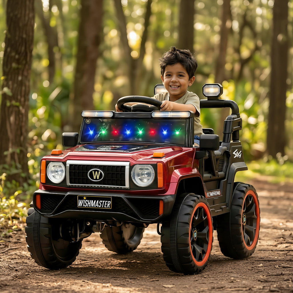 Kids 4x4 GX Elite Jeep| Electric Driving Car| Remote + Steering + Mobile App Control| [1-6 year]