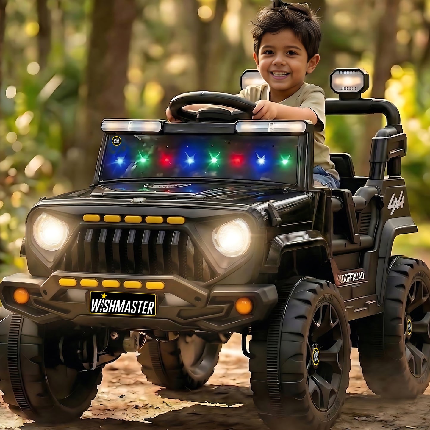 Kids 4x4 G- Wagon Jeep | Driving Electric Car| Remote + Steering + Mobile App Control| [1-6 year]