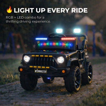 Kids 4x4 G- Wagon Jeep | Driving Electric Car| Remote + Steering + Mobile App Control| [1-6 year]