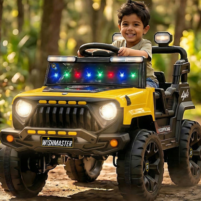 Kids 4x4 G- Wagon Jeep | Driving Electric Car| Remote + Steering + Mobile App Control| [1-6 year]