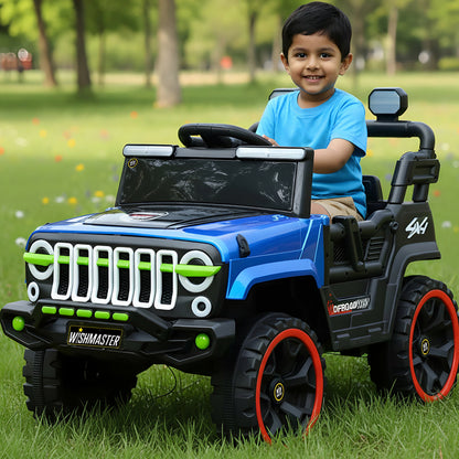 Kids 4x2 Jeep Wrangler| Electric Driving Car| Remote + Steering + Mobile App Control| [1-6 year]
