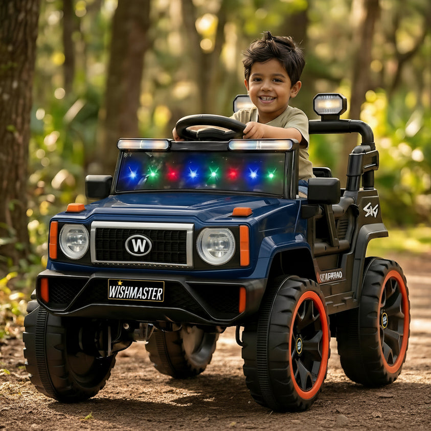 Kids 4x4 GX Elite Jeep| Electric Driving Car| Remote + Steering + Mobile App Control| [1-6 year]