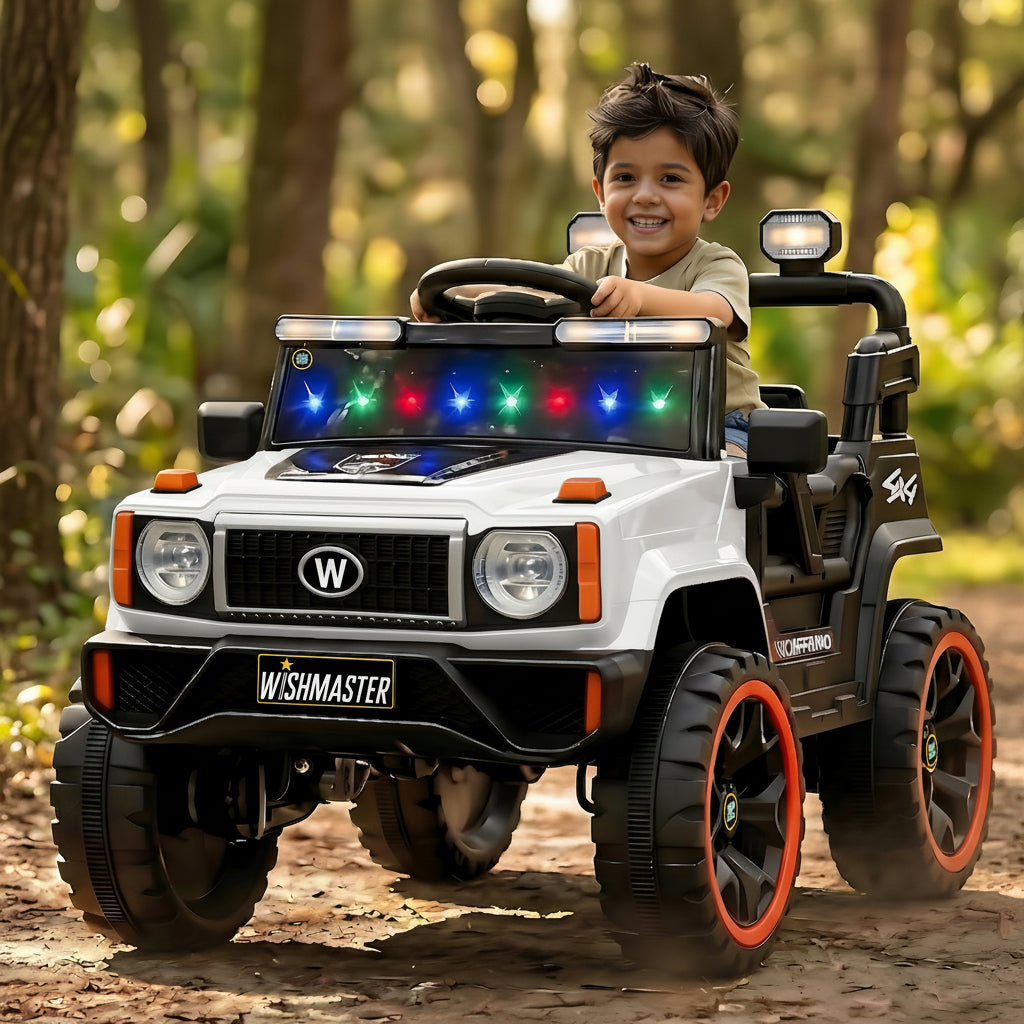 Kids 4x4 GX Elite Jeep| Electric Driving Car| Remote + Steering + Mobile App Control| [1-6 year]