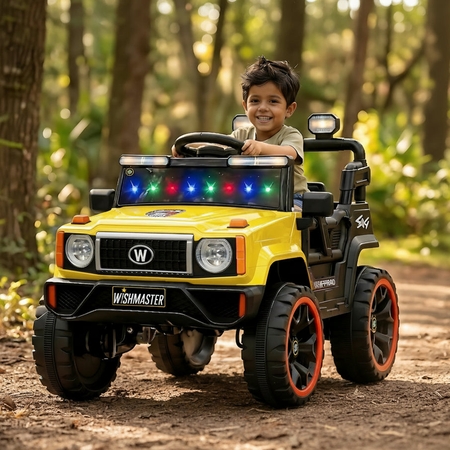 Kids 4x4 GX Elite Jeep| Electric Driving Car| Remote + Steering + Mobile App Control| [1-6 year]