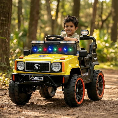 Kids 4x4 GX Elite Jeep| Electric Driving Car| Remote + Steering + Mobile App Control| [1-6 year]