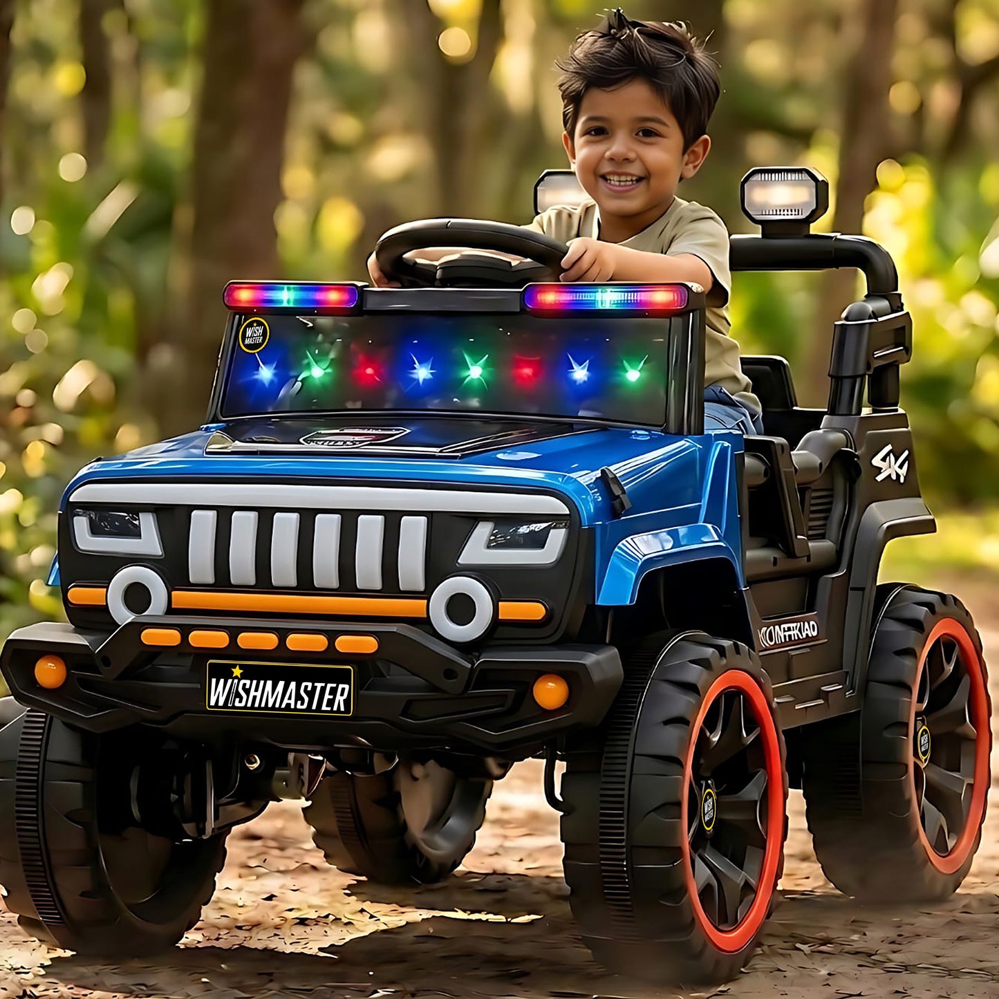 Kids 4x2 Ranger Jeep| Electric Driving Car| Remote + Steering + Mobile App Control| [1-6 year]