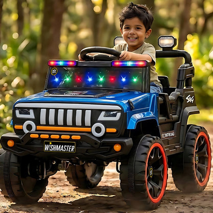 Kids 4x2 Ranger Jeep| Electric Driving Car| Remote + Steering + Mobile App Control| [1-6 year]