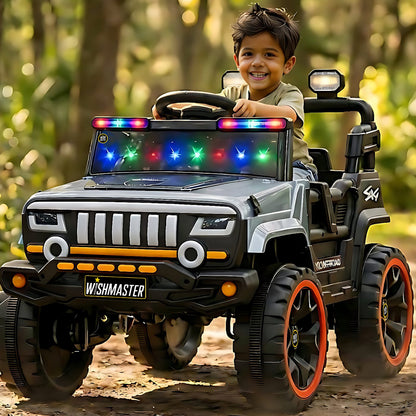 Kids 4x2 Ranger Jeep| Electric Driving Car| Remote + Steering + Mobile App Control| [1-6 year]