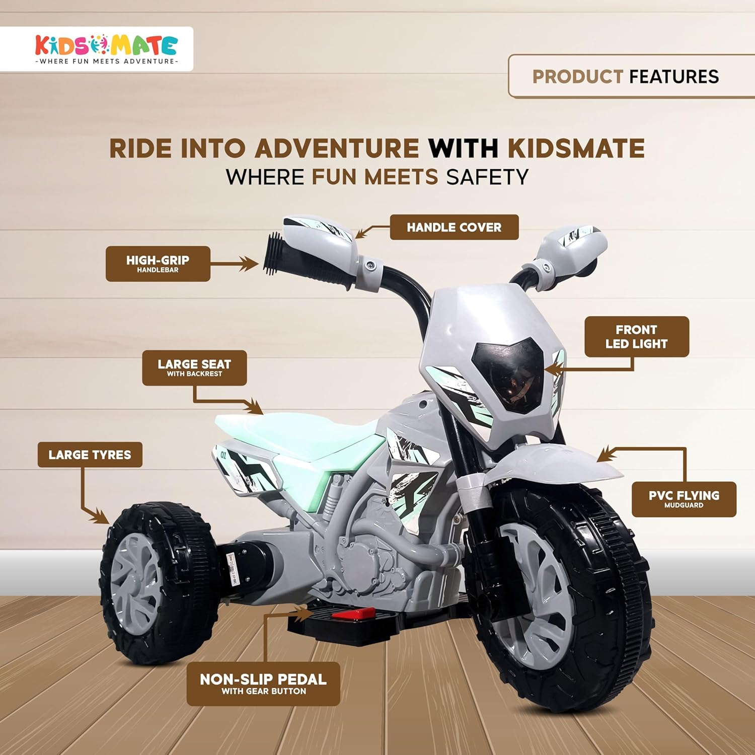 Kids Battery Operated Electric Ride On Motorbikes for Boys & Girls 2, 3, 4 Year | EV Bike for Children | Baby Toys (Small EV Bike [ 2, 3, 4 Years Kids]