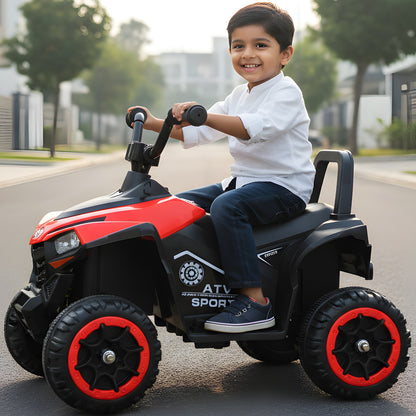Kids Electric Ride On ATV Bike| LED Lights & Foot Accelerator| [2-6 year]