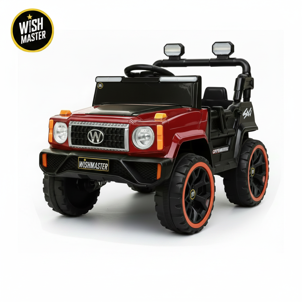 Kids 4x4 GX Elite Jeep| Electric Driving Car| Remote + Steering + Mobile App Control| [1-6 year]