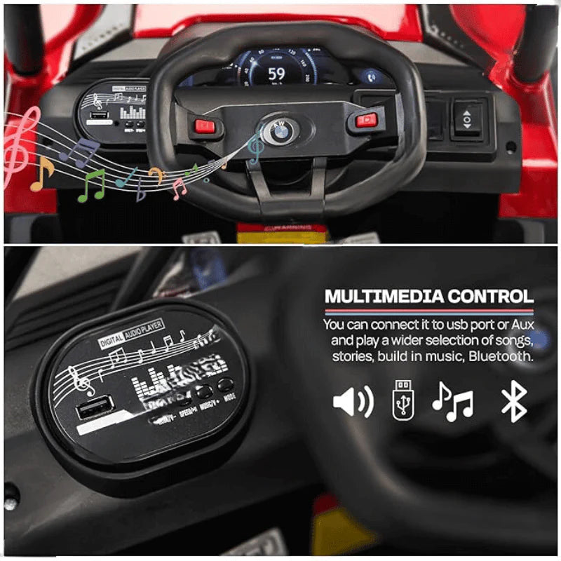 Kids Driving EV Cars for 1, 2, 3, 4, 5, 6 Years | Remote + Steering + Mobile App Control | Kids Jeeps (Entry Level Jeeps [2-6 Years]-XM1