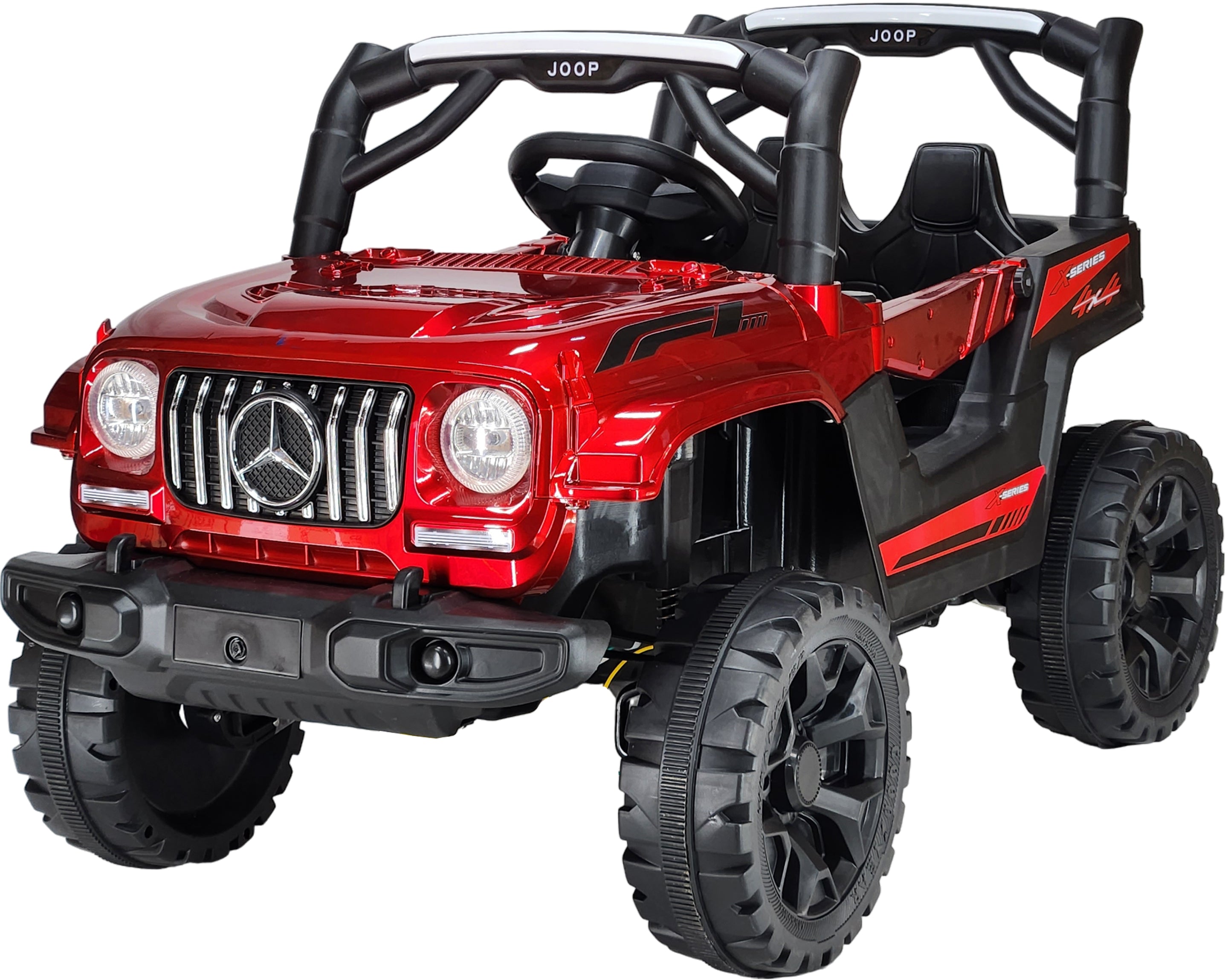 4x4 Motor Kids Battery Operated Electric Jeep for 1, 2, 3, 4, 5, 6 Years | Remote Control + Manual Steering Drive + Mobile App | Kids Jeeps | Most Gifted Car