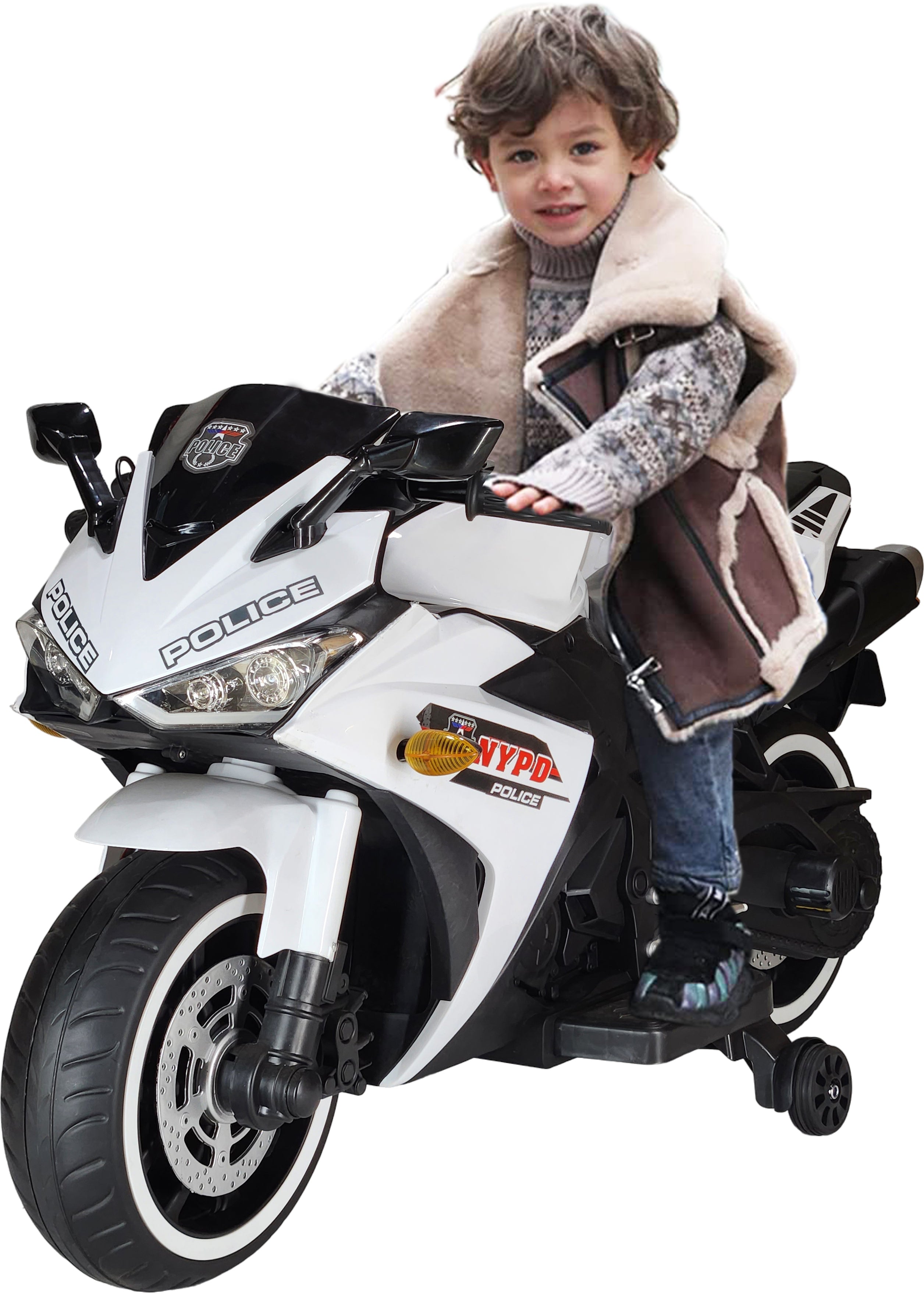 Kids R3 Electric Ride On Bike For 1 - 8 Year Children With Hand Accelerator & Foot Brake + Music Player + 1 Year Warranty