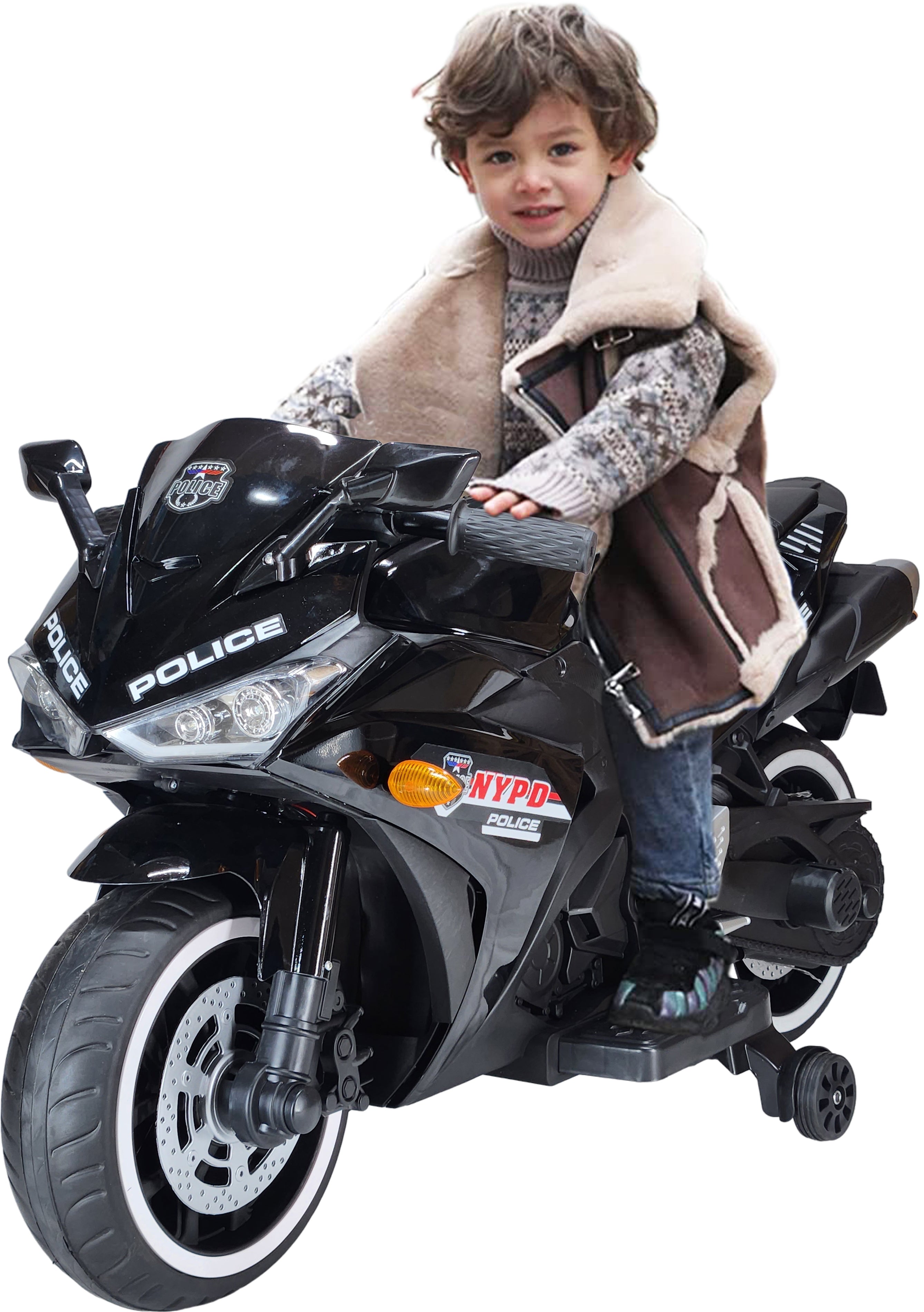 Kids R3 Electric Ride On Bike For 1 - 8 Year Children With Hand Accelerator & Foot Brake + Music Player + 1 Year Warranty