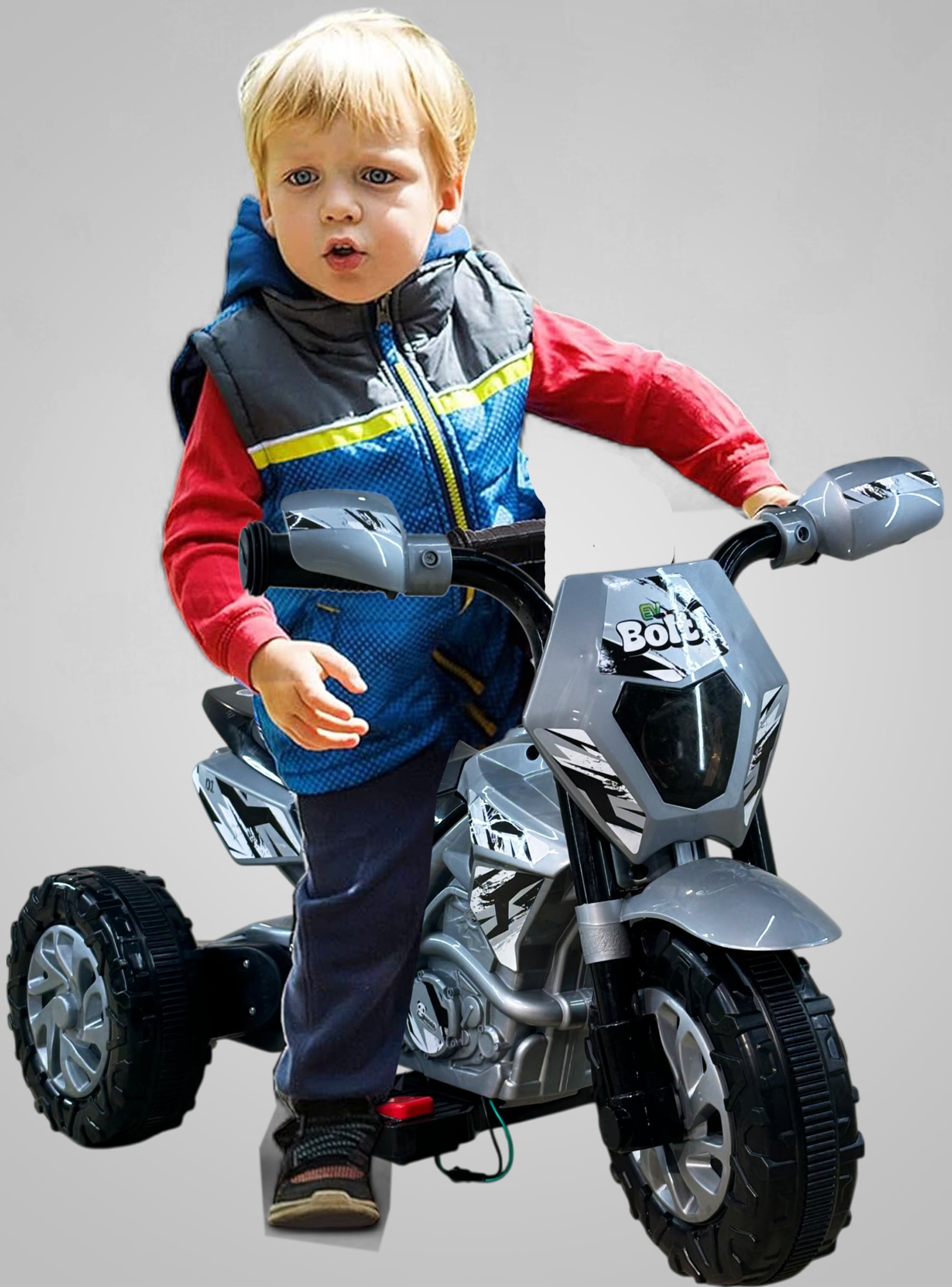 Kids Battery Operated Electric Ride On Motorbikes for Boys & Girls 2, 3, 4 Year | EV Bike for Children | Baby Toys (Small EV Bike [ 2, 3, 4 Years Kids]