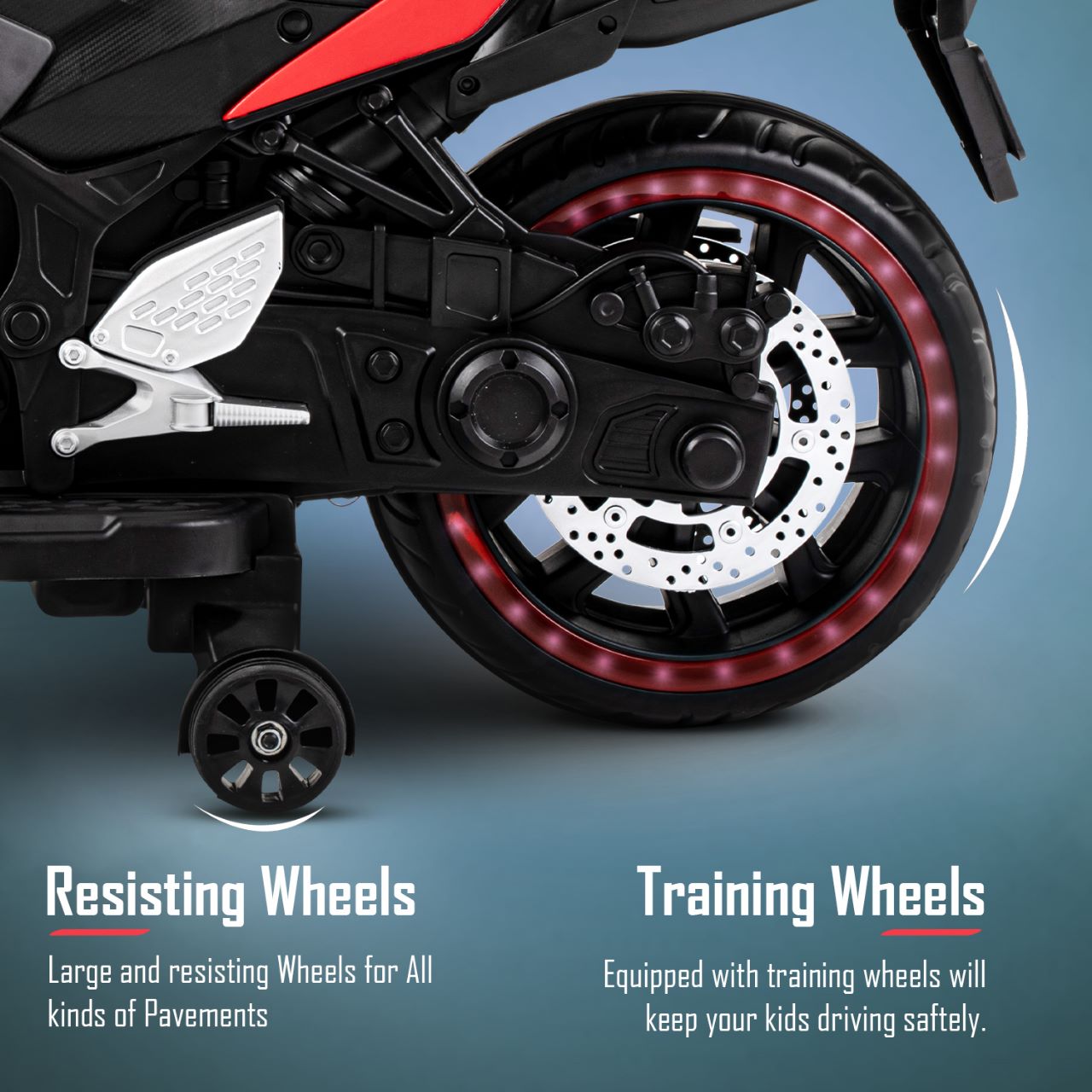 Kids R3 Electric Ride On Bike For 1 - 8 Year Children With Hand Accelerator & Foot Brake + Music Player + 1 Year Warranty