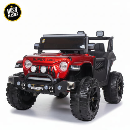 Kids 4x4 Thar Roxx Electric Drving Car| Remote + Steering + Mobile App Control| Kids Jeep [1-8 Year]