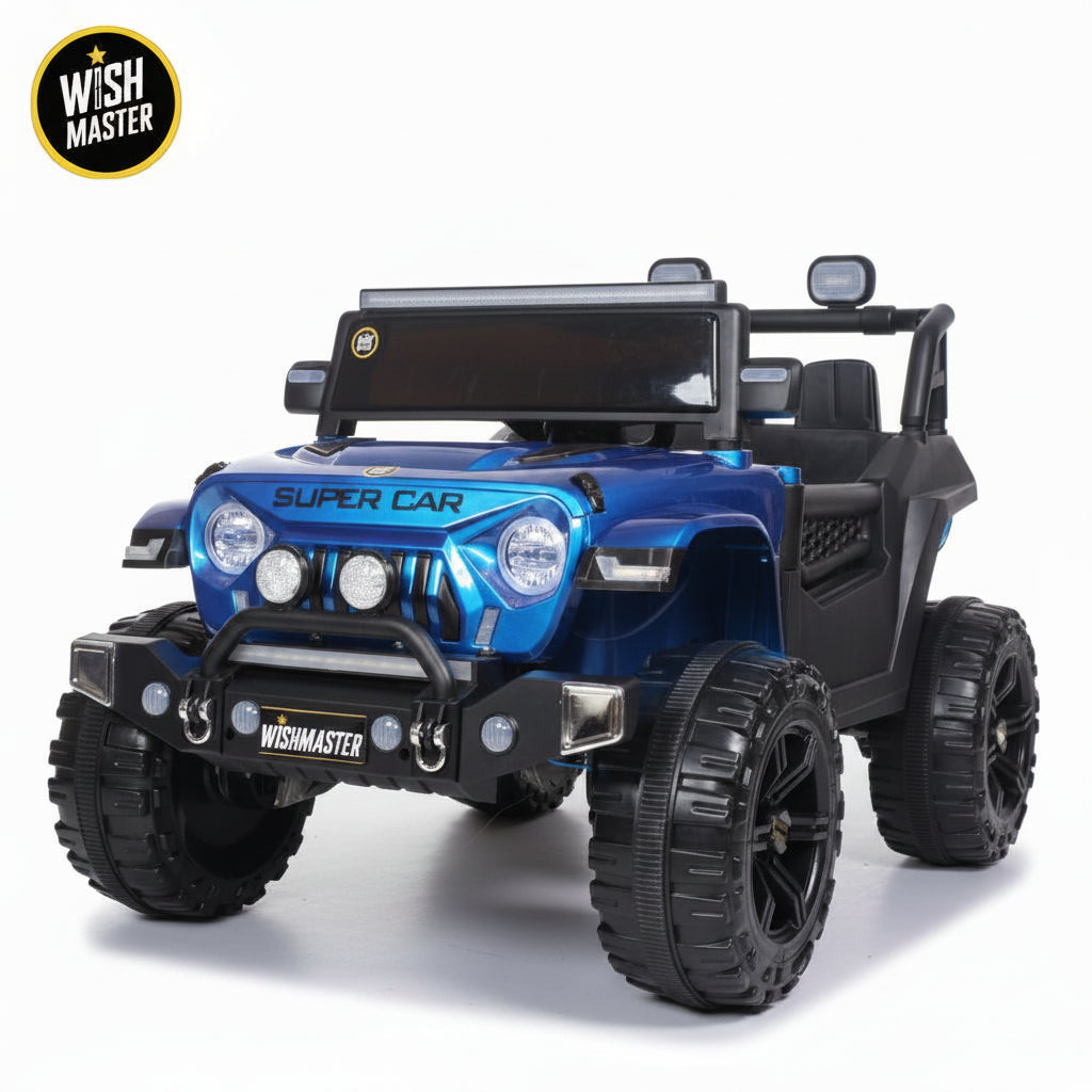 Kids 4x4 Thar Roxx Electric Drving Car| Remote + Steering + Mobile App Control| Kids Jeep [1-8 Year]