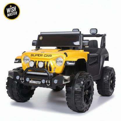 Kids 4x4 Thar Roxx Electric Drving Car| Remote + Steering + Mobile App Control| Kids Jeep [1-8 Year]