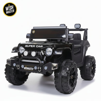 Kids 4x4 Thar Roxx Electric Drving Car| Remote + Steering + Mobile App Control| Kids Jeep [1-8 Year]