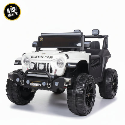 Kids 4x4 Thar Roxx Electric Drving Car| Remote + Steering + Mobile App Control| Kids Jeep [1-8 Year]