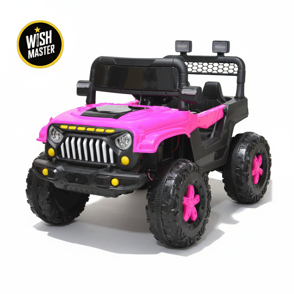 Kids 4x4 Thar Jeep| Kids Driving Electric Car| Remote + Steering + Mobile App Control| [1-6 Year]