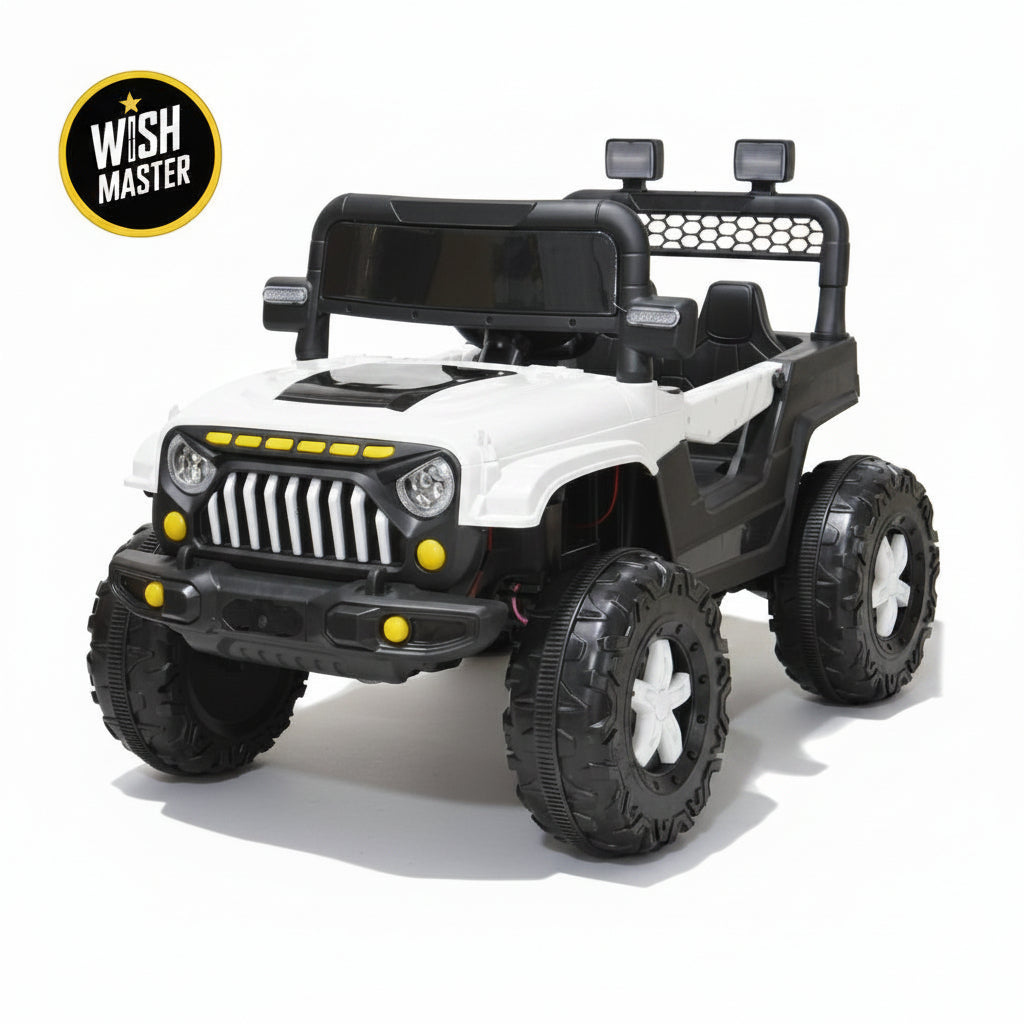 Kids 4x4 Thar Jeep| Kids Driving Electric Car| Remote + Steering + Mobile App Control| [1-6 Year]