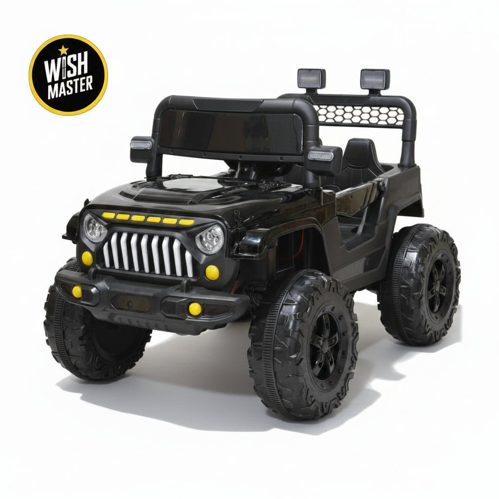 Kids 4x4 Thar Jeep| Kids Driving Electric Car| Remote + Steering + Mobile App Control| [1-6 Year]