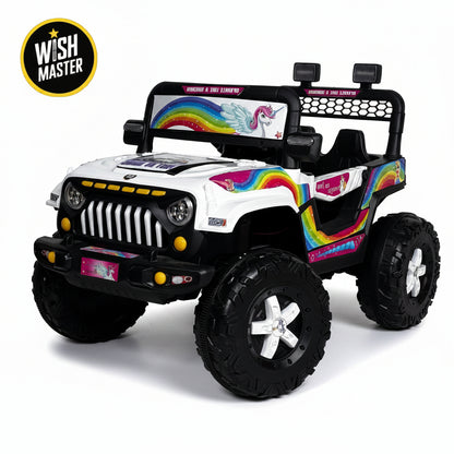 Kids 4x4 Thar Jeep| Kids Driving Electric Car| Remote + Steering + Mobile App Control| [1-6 Year]