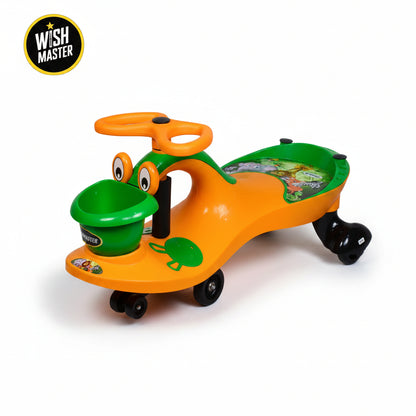 Kids Magic Duck Twister Ride On| Swing Car| Non-Battery Operated | [1-6 year]| Orange-Green Color