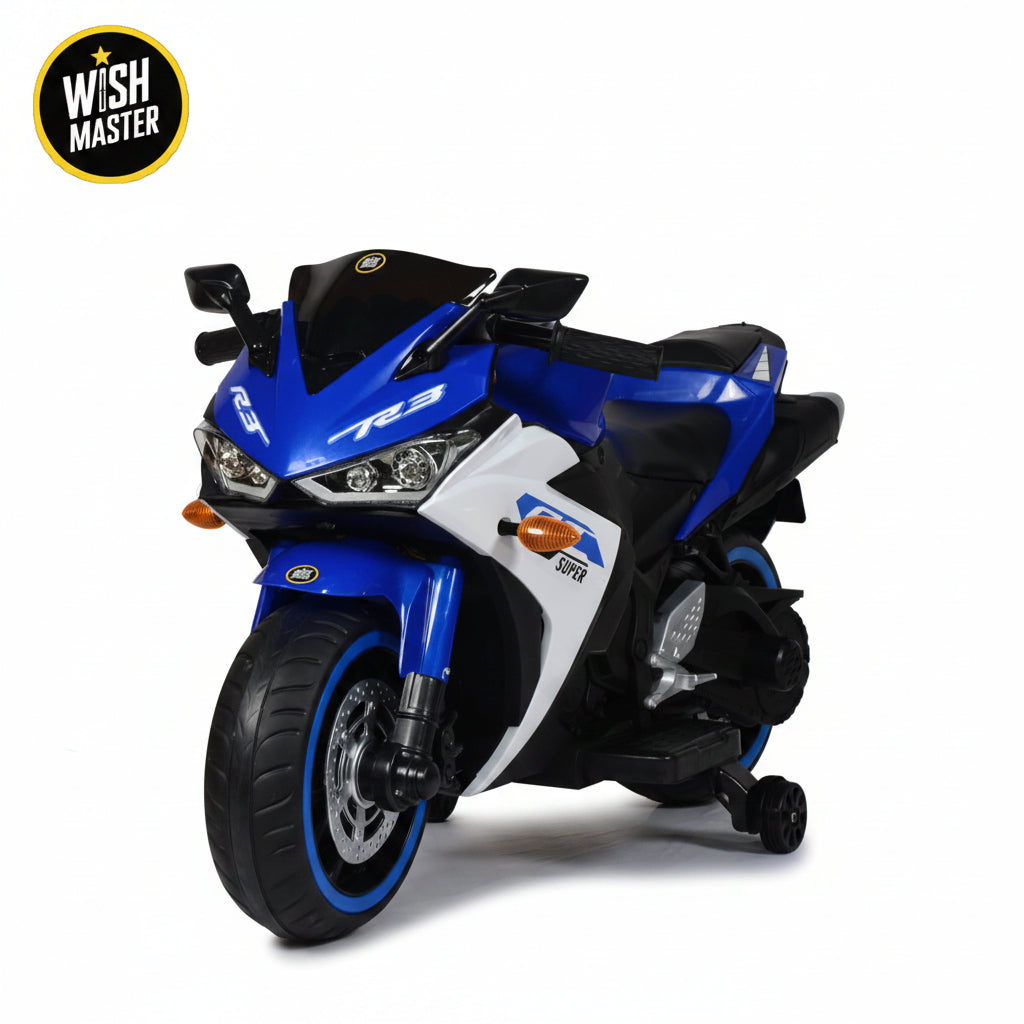 Kids Dhoom Bike| Electric Ride On Bike | With Hand Accelerator & Foot Brake + Music Player| [2-8 Year]