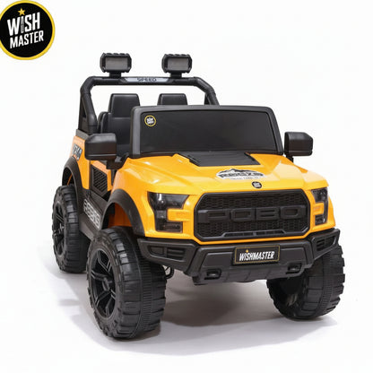 Kids 4x4 POBO Driving Electric Car | Remote + Steering + Mobile App Control | Kids Jeep | [2-10 Year]