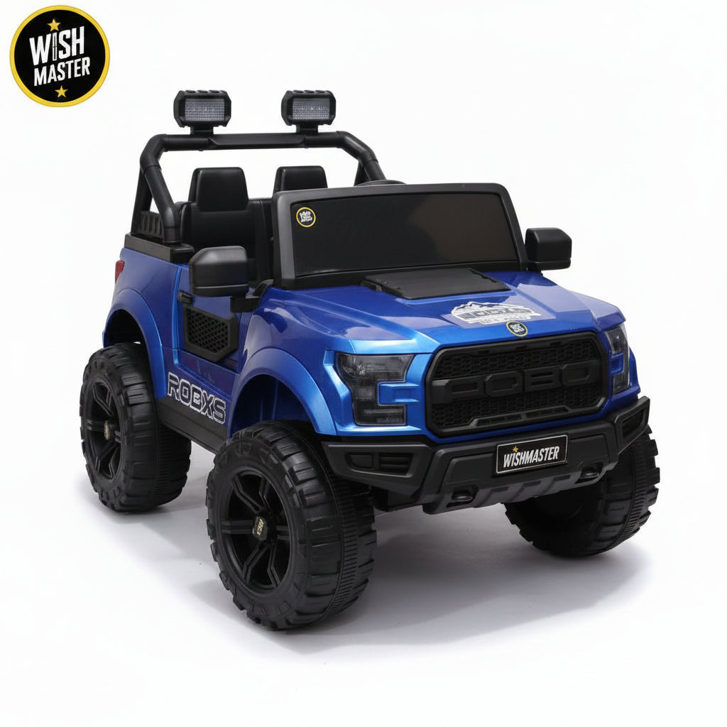 Kids 4x4 POBO Driving Electric Car | Remote + Steering + Mobile App Control | Kids Jeep | [2-10 Year]
