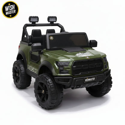 Kids 4x4 POBO Driving Electric Car | Remote + Steering + Mobile App Control | Kids Jeep | [2-10 Year]