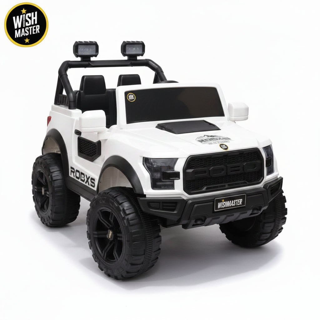 Kids 4x4 POBO Driving Electric Car | Remote + Steering + Mobile App Control | Kids Jeep | [2-10 Year]