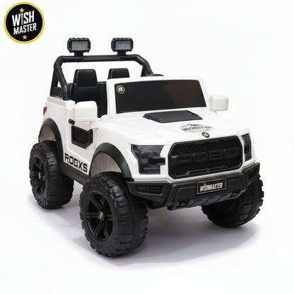 Kids 4x4 POBO Driving Electric Car | Remote + Steering + Mobile App Control | Kids Jeep | [2-10 Year]
